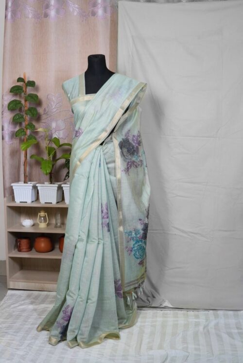 Exclusive Indian Tosshor Tantuj Saree