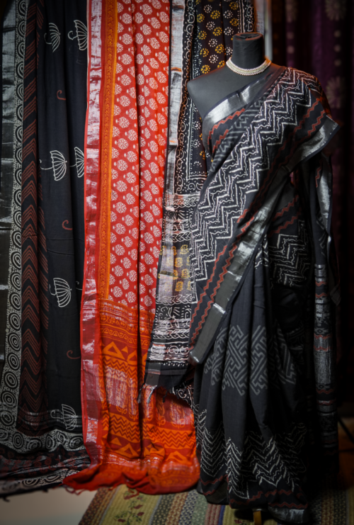 Indian Pure Linen Sarees